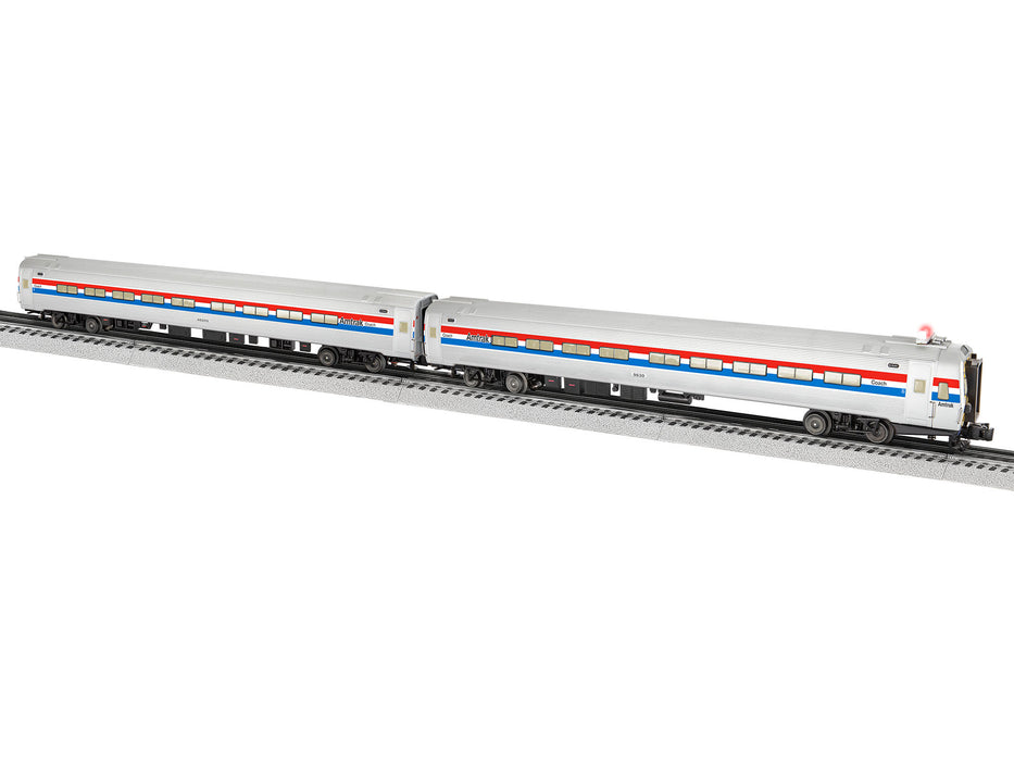 Lionel 2227320 O RTR Amtrak Amfleet Phase 3 Coach/Cab Car two-Pack