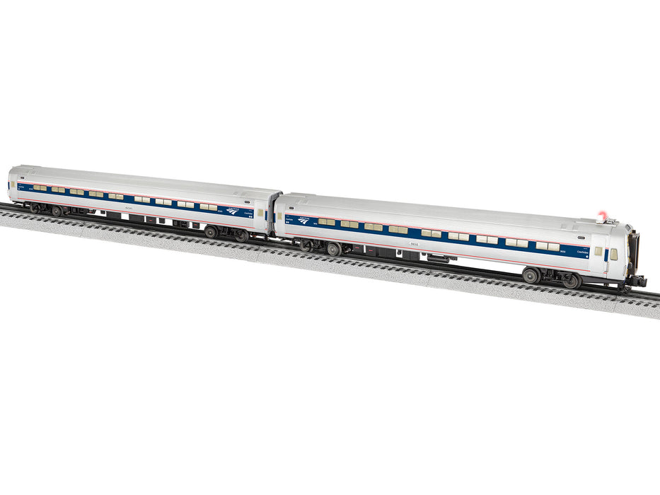 Lionel 2227340 O RTR Amtrak Amfleet Phase VI Coach/Cab car two-Pack