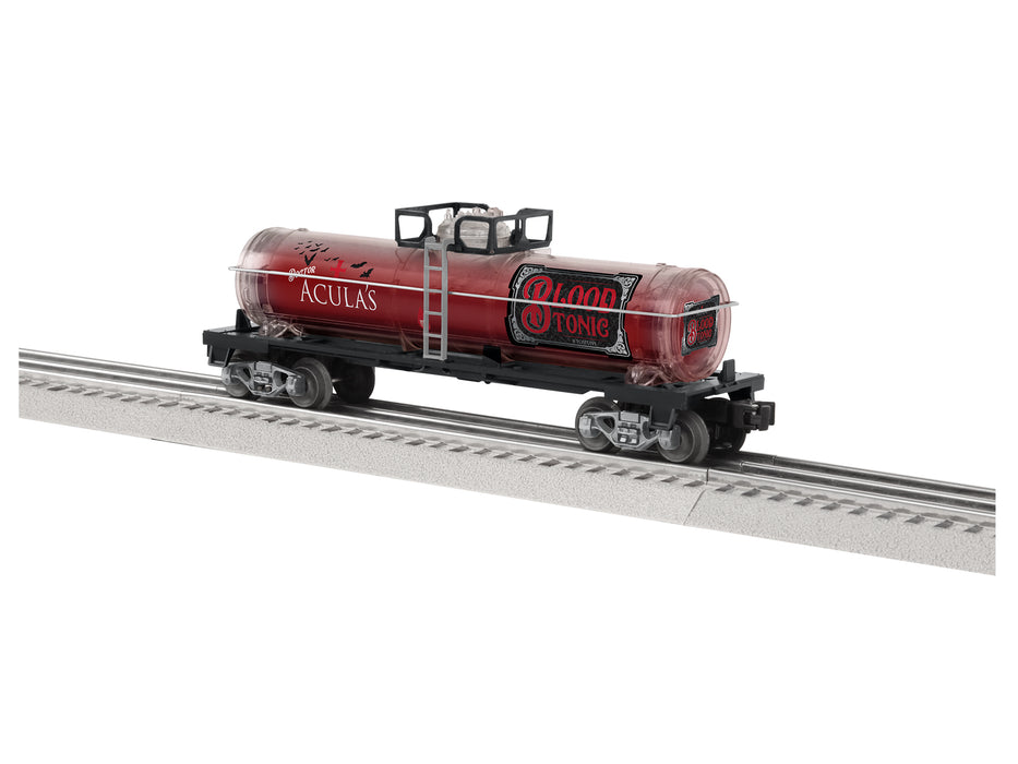 Lionel 2328360 O RTR Dr. Acula Blood Tonic Tank Car