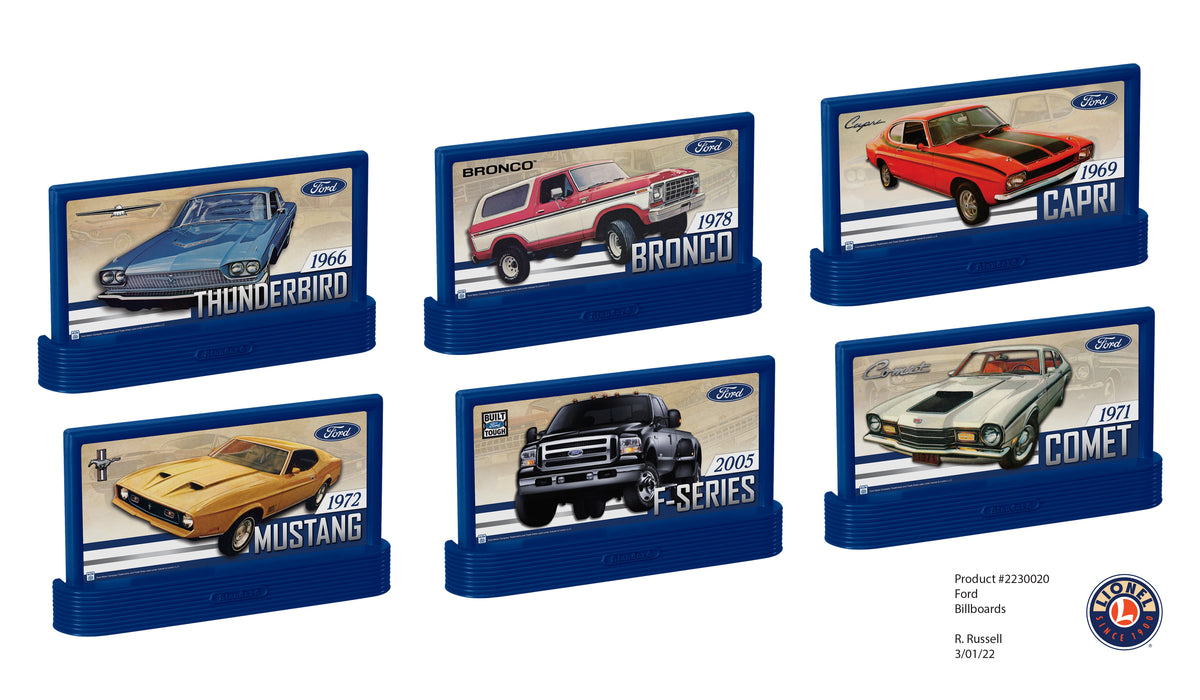 Lionel 2330020 O RTR Ford Billboard Pack