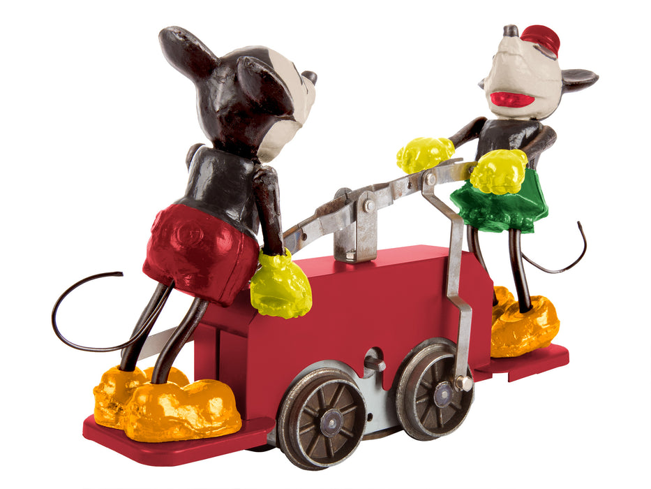 Lionel 2335190 O RTR Mickey and Minnie Handcar - Red