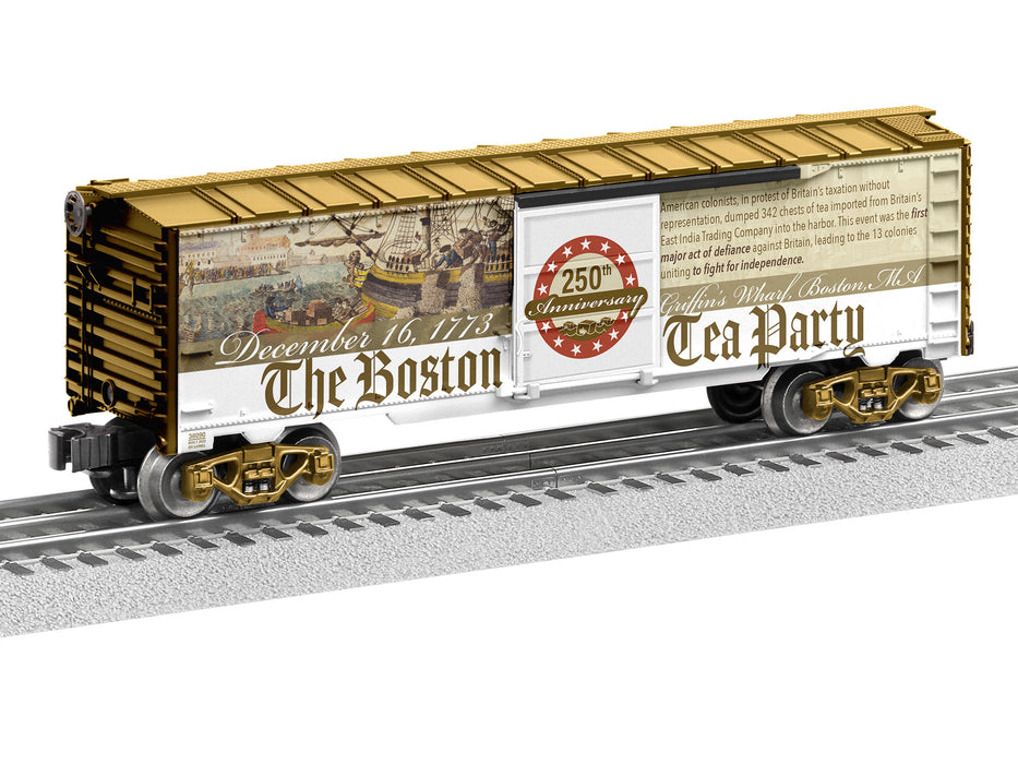 Lionel 2338090 O RTR USA American History Boston Tea Party Boxcar (Made in