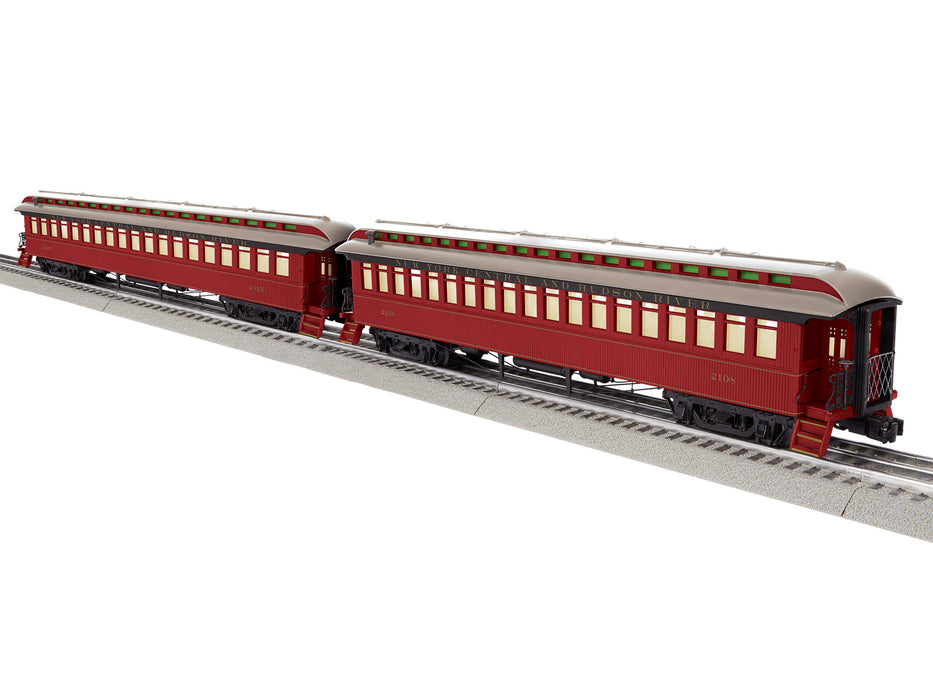 Lionel 2427350 O NYC semi-vestibule wood coach 2 pack