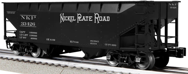 Lionel 2442325 O NKP Road 2-Bay AAR Hopper 3 Pack #2