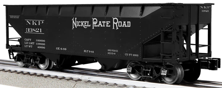 Lionel 2442325 O NKP Road 2-Bay AAR Hopper 3 Pack #2