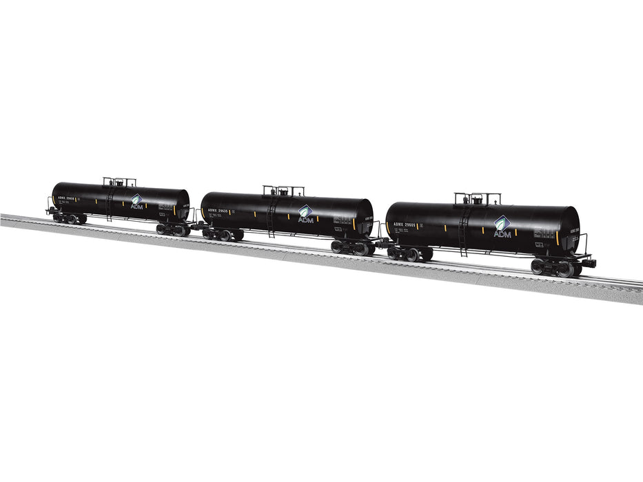 Lionel 2442340 O ADM 50' Tank Car 3 Pack