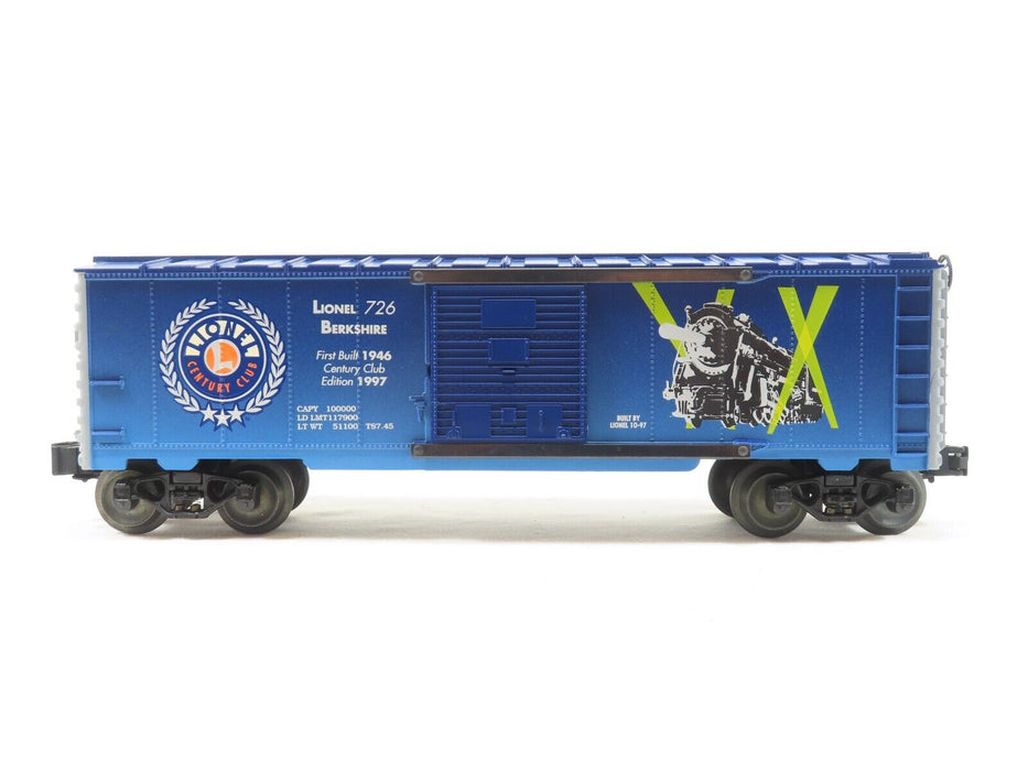 Lionel 6-29226 '97 Berkshire 726 Century Club Boxcar LN