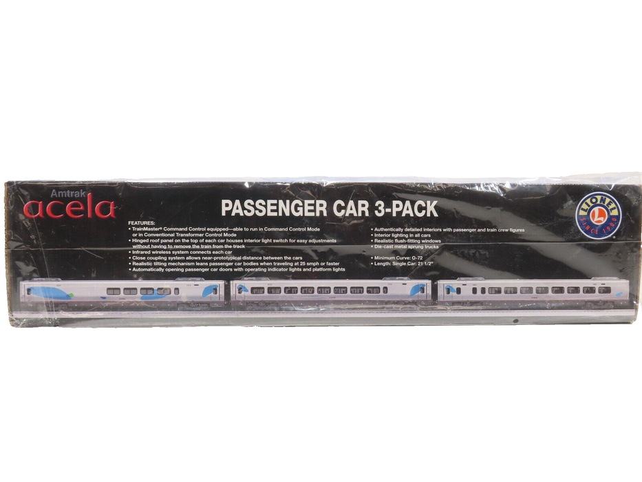 Lionel 6-15584 Amtrak Acela Passenger 3 PK SEALED NIB