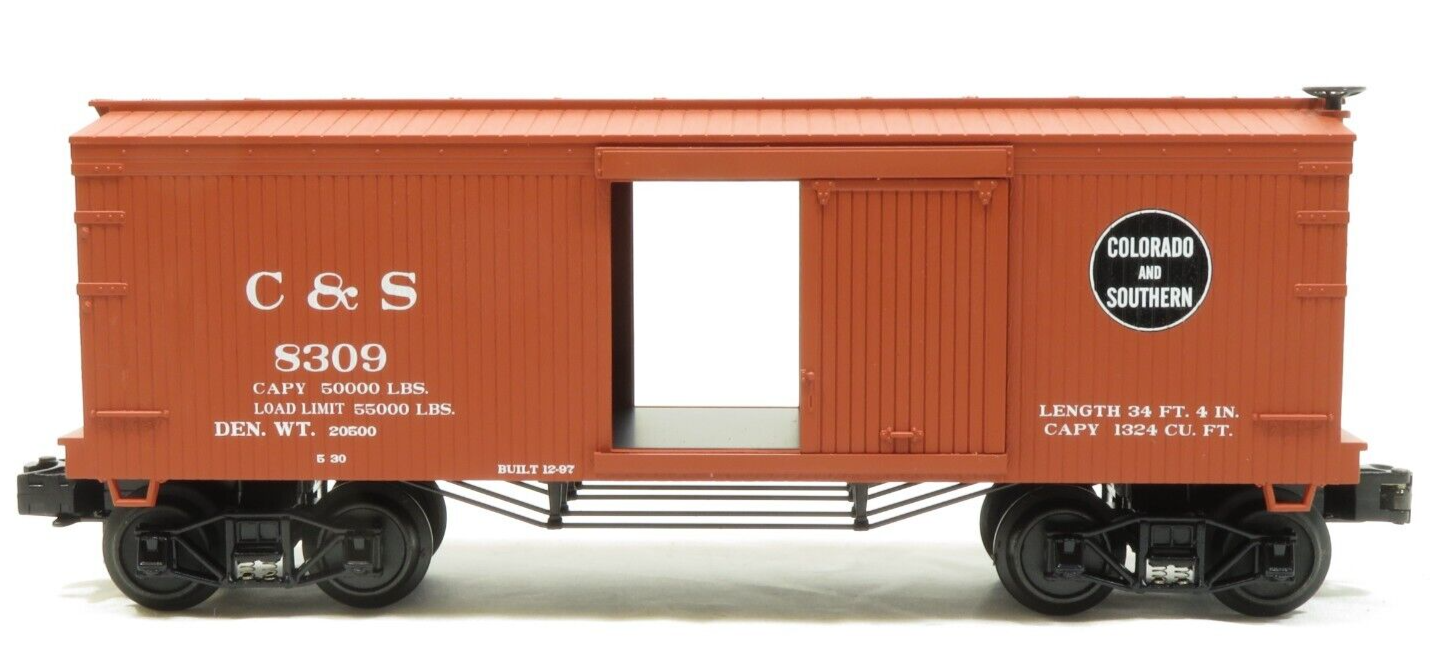 MTH 30-74164 Colorado & Southern 19th Century 34' Box Car NIB