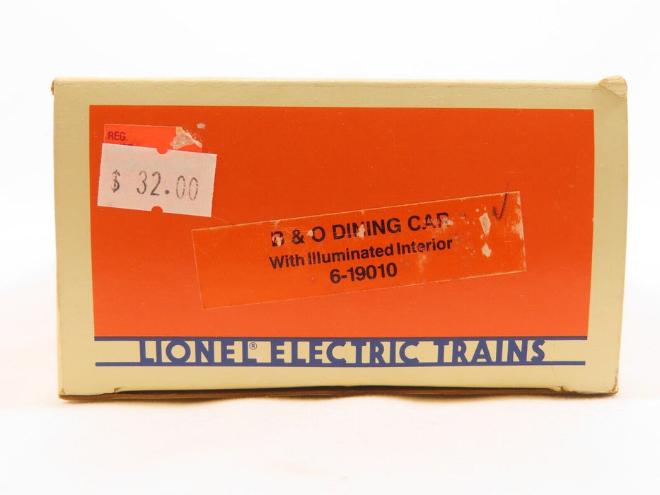 Lionel 6-19010 B&O Dining Car with Illuminated Interior LN