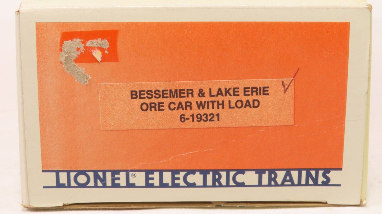 Lionel 6-19321 Bessemer & Lake Erie Ore Car with Load LN