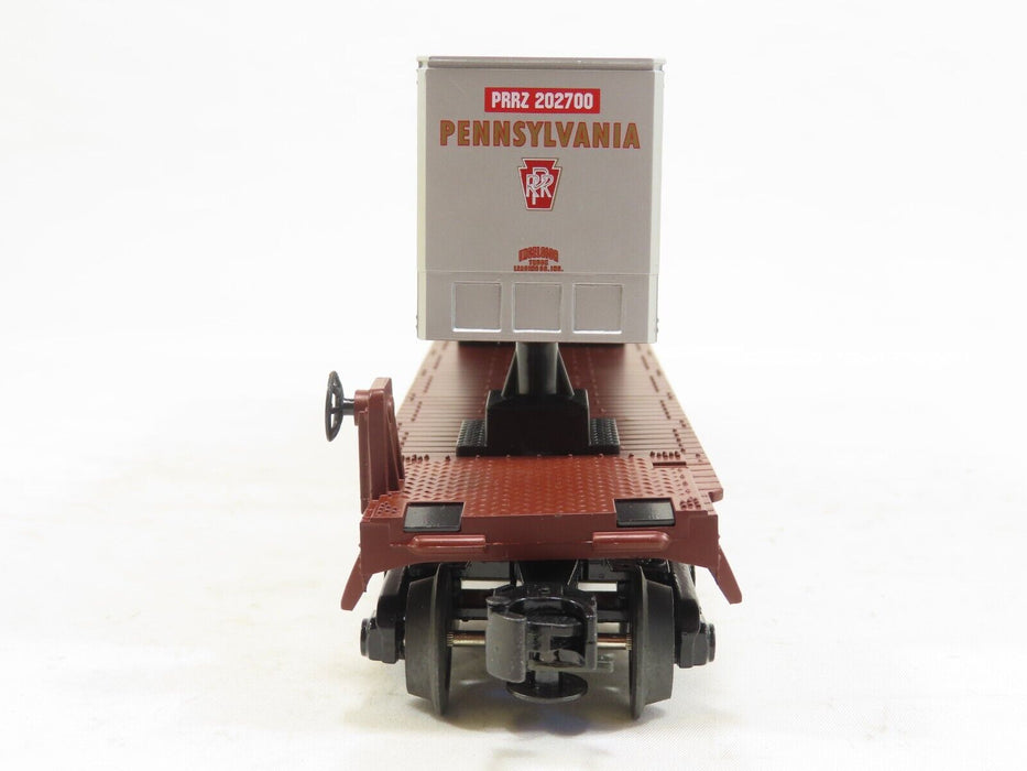 MTH 30-7016D Pennsylvania Flat Car w/Trailer LN