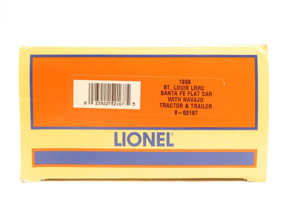 Lionel 6-52167 St Louis LRRC 1999 Santa Fe Flat Car w/Navajo T&T NIB