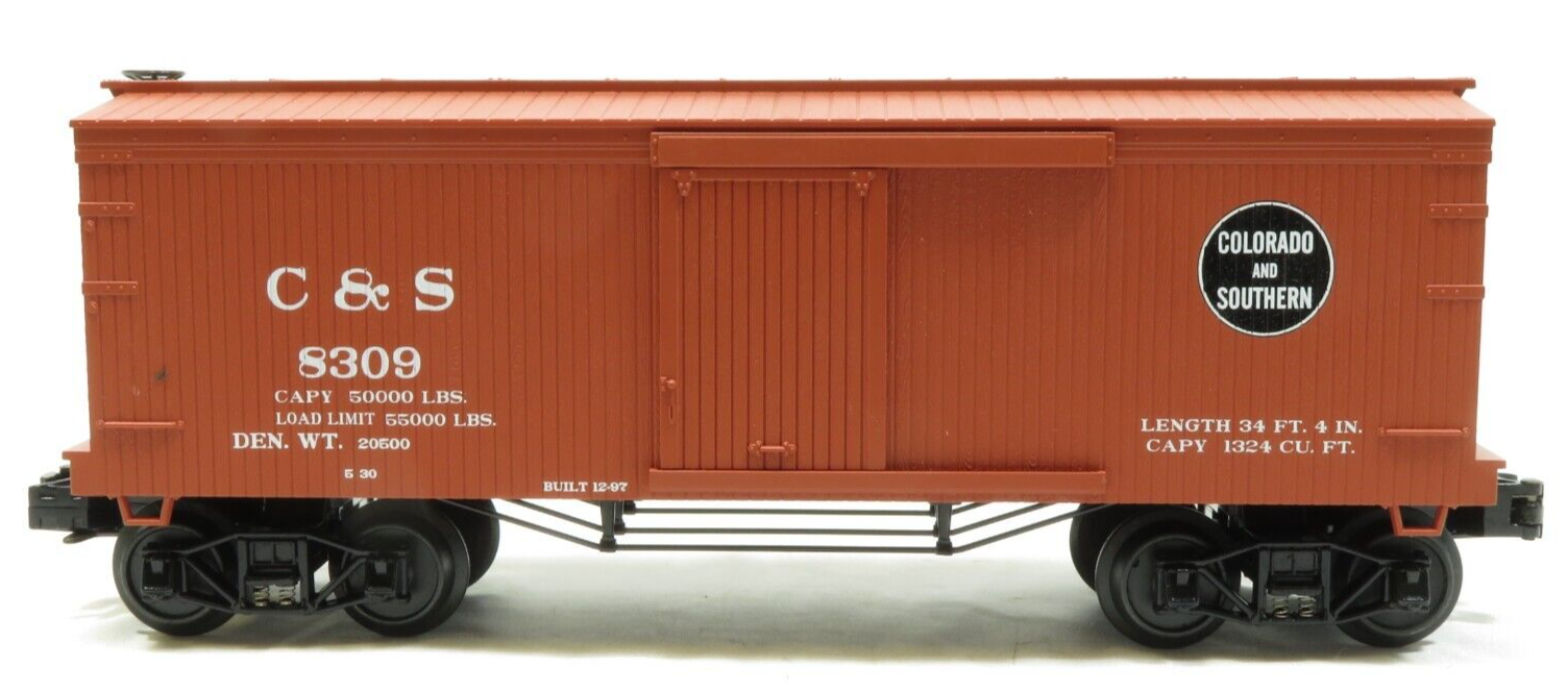 MTH 30-74164 Colorado & Southern 19th Century 34' Box Car NIB