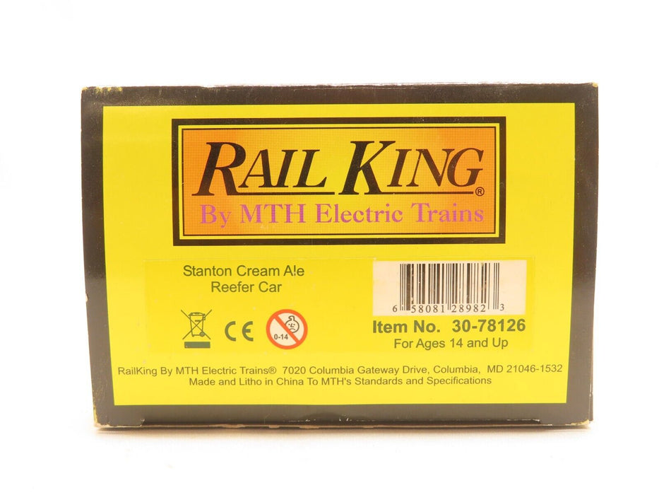 MTH 30-78126 Stanton Cream Ale Reefer Car NIB