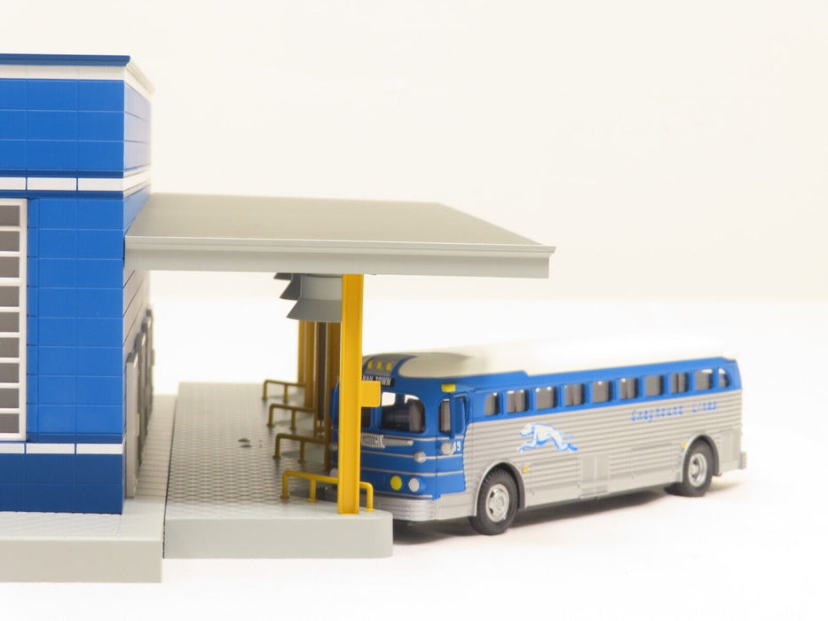 MTH 30-9040 Greyhound Station Blue/Gray LN