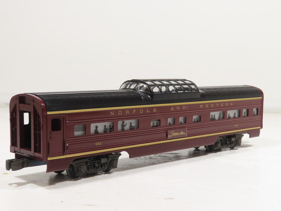 Lionel 6-9567 Norfolk & Western Aluminum Vista Dome Car NIB