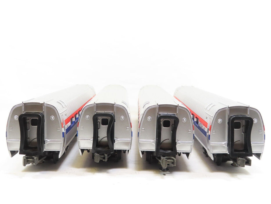 MTH 20-6519 Amtrak Amfleet 4-Car Set with Broken Couplers AS IS