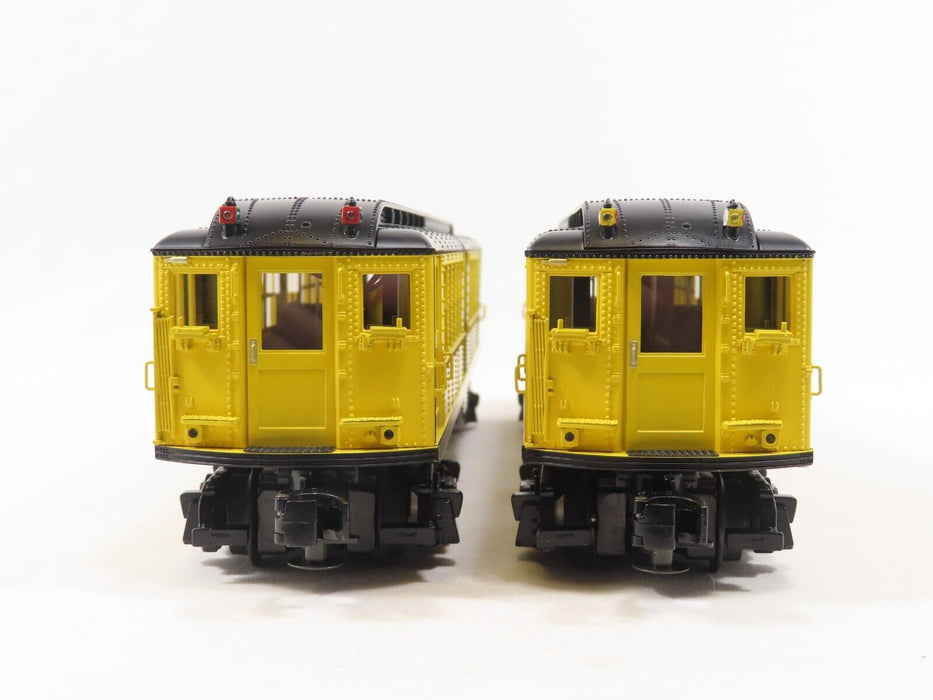 MTH 30-2758-3 Metropolitan Work Train 2-Car LO-V Subway Add-On Non Powered Set L