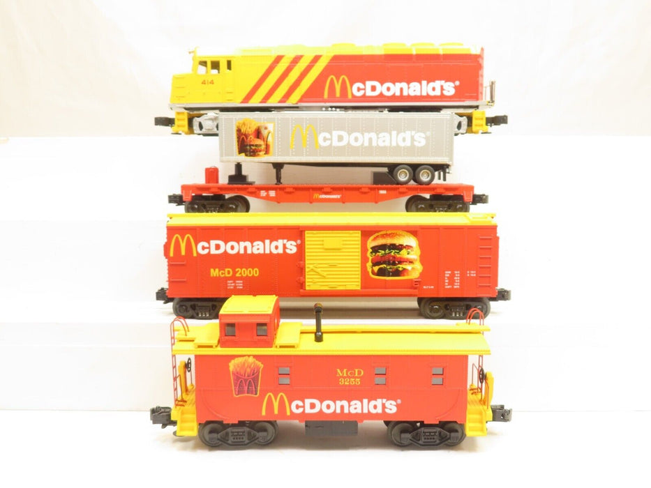 MTH 30-4042-0 McDonalds F40ph RTR Train Set W/Loco Sound LN