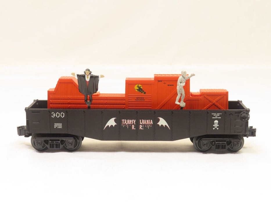 LIONEL 6-26855 HALLOWEEN AMINATED GONDOLA WITH DIE CAST TRUCKS LN