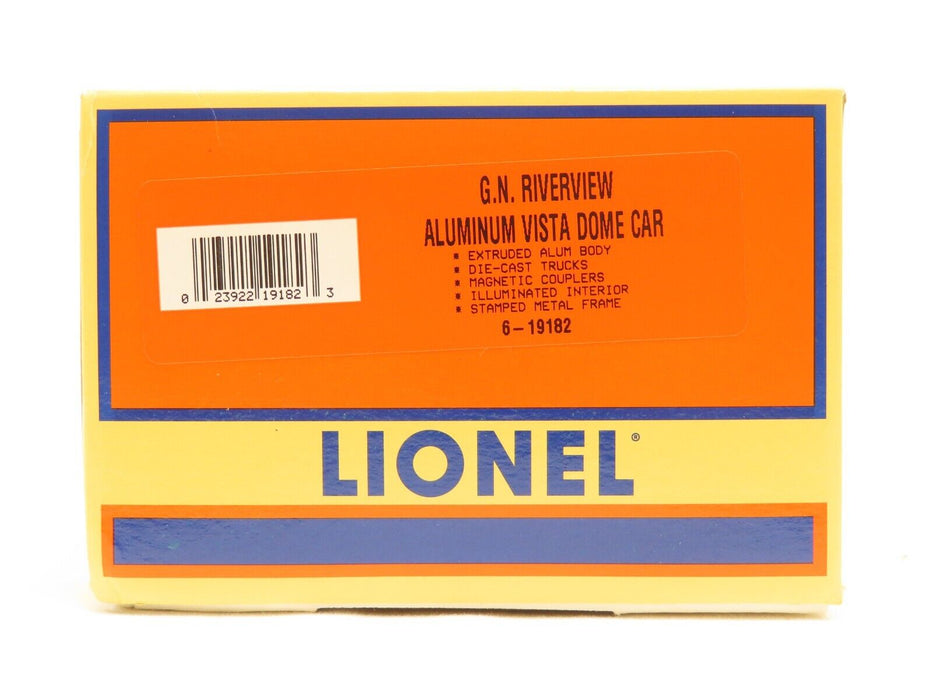 Lionel 6-19182 G.N. Riverview Aluminum Vista Dome Car LN