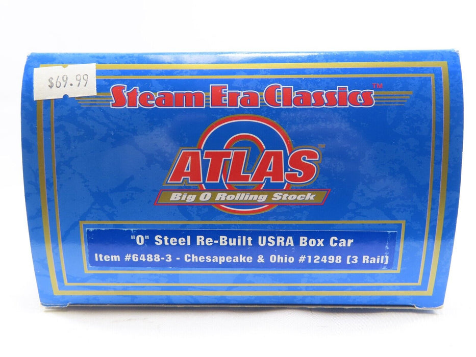 Atlas 6488-3 "O" Steel Re-Built USRA Box Car Chesapeake & Ohio #12498 NIB