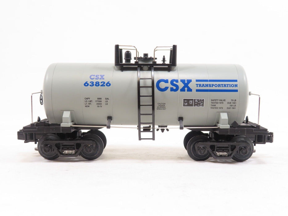 MTH 20-96003 CSX 8000 Gal. Tank Car LN