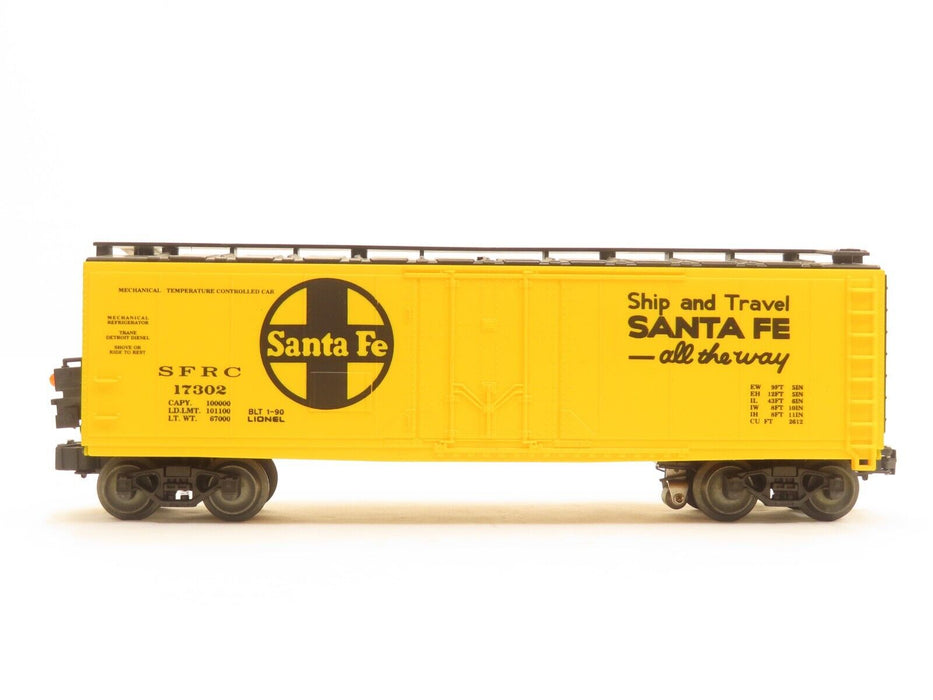 Lionel 6-17302 Santa Fe Reefer with E.T.D. LN