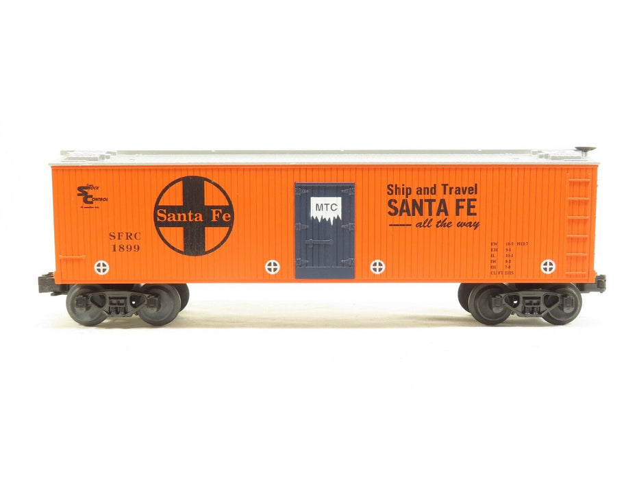 MTH RK-7808L Santa Fe Orange & Silver Semi-Scale Reefer Car LN