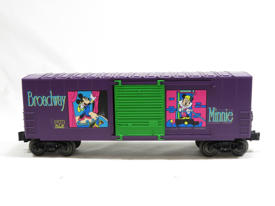 Lionel 6-19271 Disney Minnie Mouse "Broadway Minnie" Hi-Cub Boxcar LN