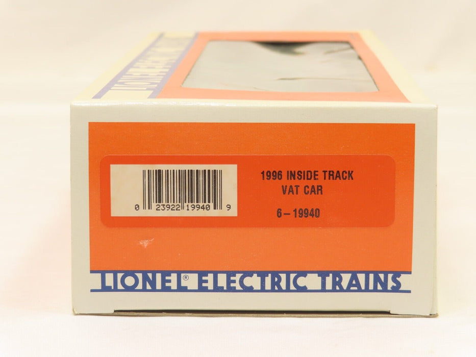 Lionel 6-19940 1996 Inside Track Vat Car LN