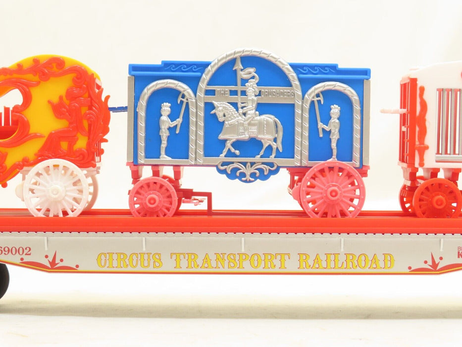 K-Line K-69002 Circus Transport Railway Classic Flat Car w/wagons LN