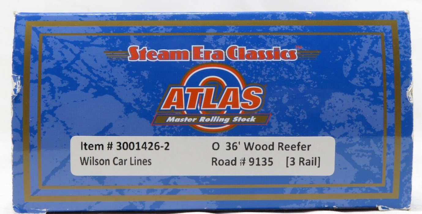 Atlas 3001426-2 Wilson Car Lines 36' Woodsided Reefer #9135 NIB