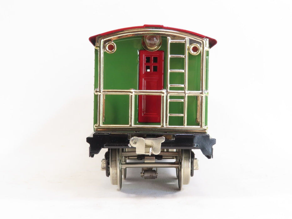 MTH 10-1055 Tinplate Traditions #217 Caboose Pea Green & Red LN