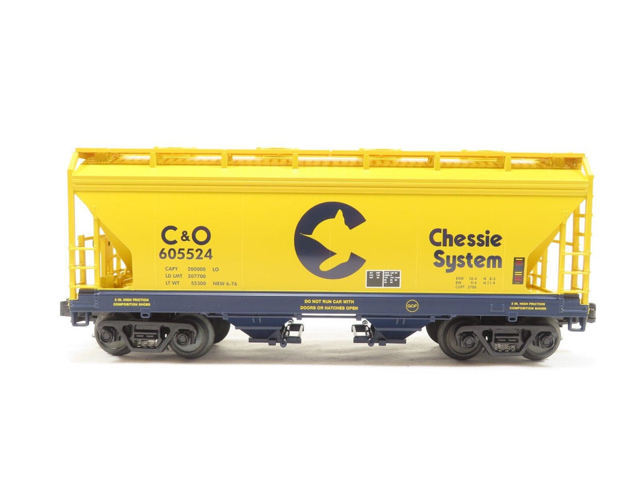 MTH 20-97422 Chessie 2-Bay Centerflow Hopper Car #605524 LN