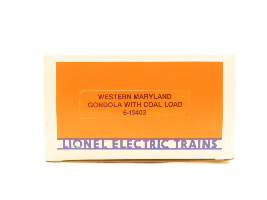 Lionel 6-19403 Western Maryland Gondola with Coal Load NIB