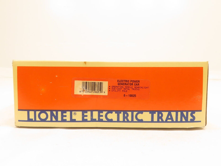 Lionel 6-19825 Electric Power Generator Car LN