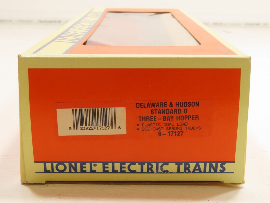 Lionel 6-17127 Delaware & Hudson Standard O Three Bay Hopper LN