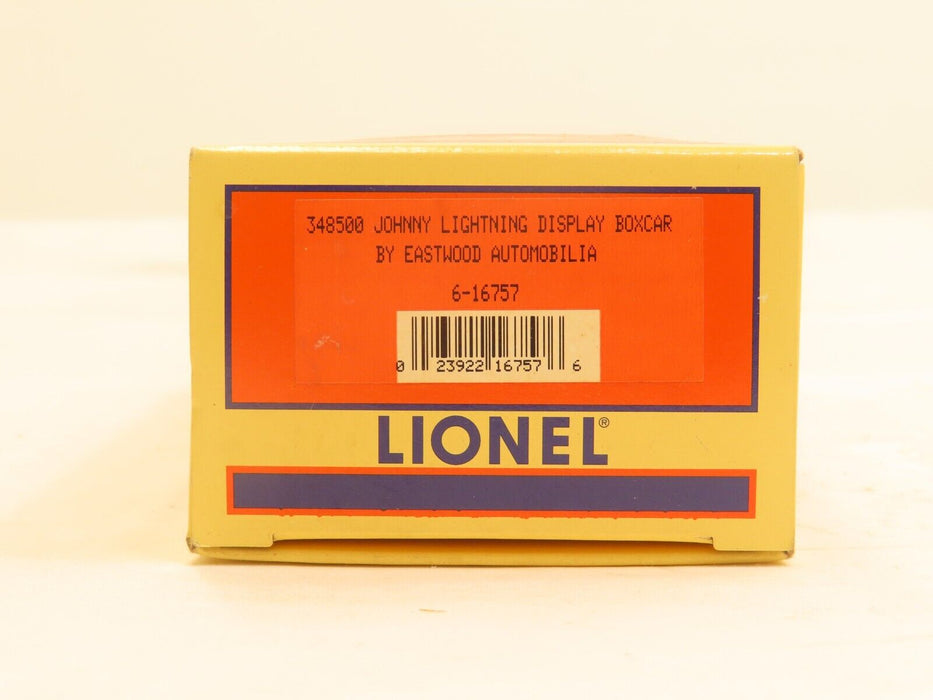 Lionel 6-16757 348500 Johnny Lightning Display Boxcar By Eastwood Automobilia LN