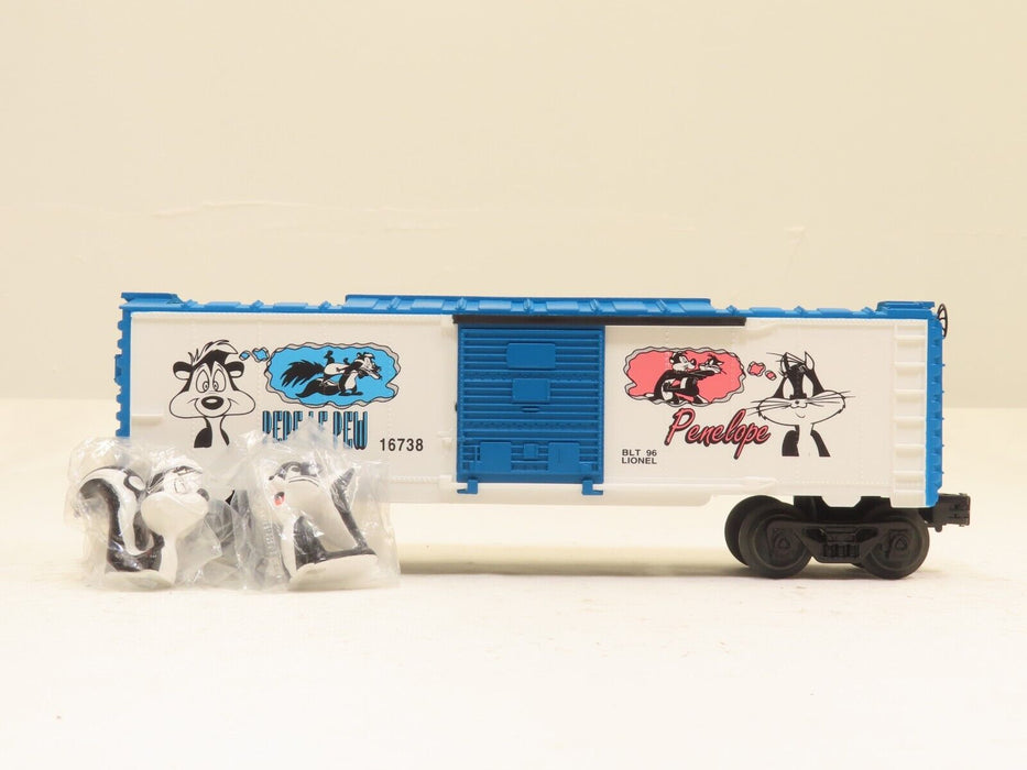 Lionel 6-16738 Warner Bros. Pepe Le Pew & Penelope Boxcar LN