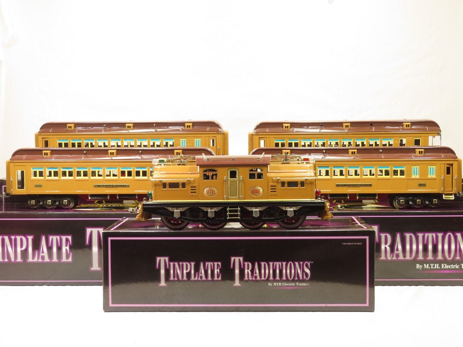 MTH 10-1132-1 Tinplate Traditions Lionel #408E Brown State Set LN