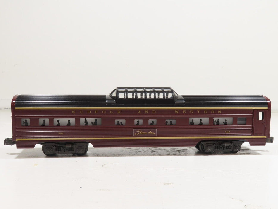 Lionel 6-9567 Norfolk & Western Aluminum Vista Dome Car NIB