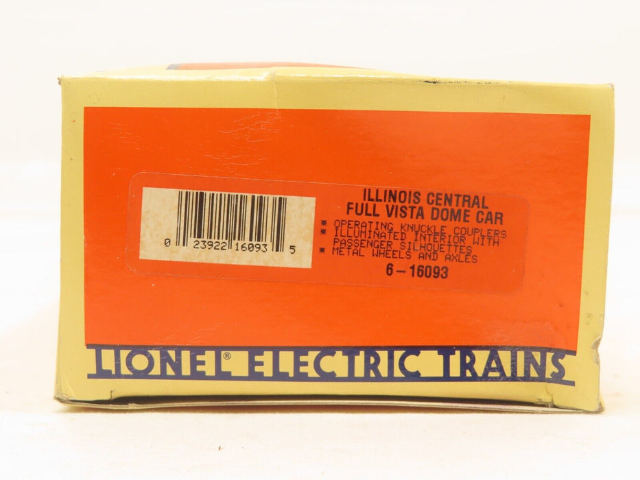 Lionel 6-16093 Illinois Central Vista Dome Car LN