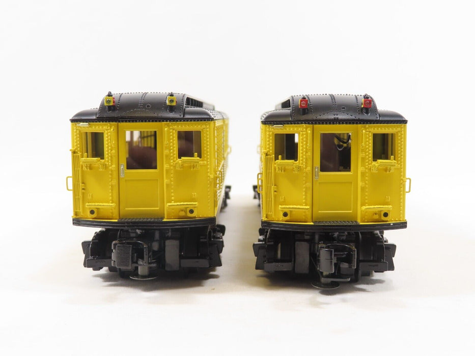 MTH 30-2758-3 Metropolitan Work Train 2-Car LO-V Subway Add-On Non Powered Set L