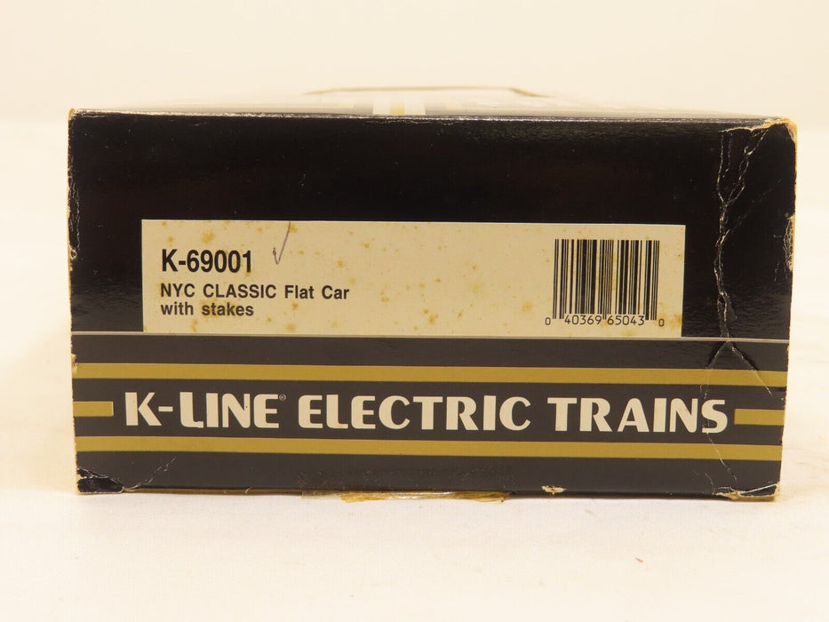 K-Line K-69001 NYC Classic Flatcar w/stakes LN