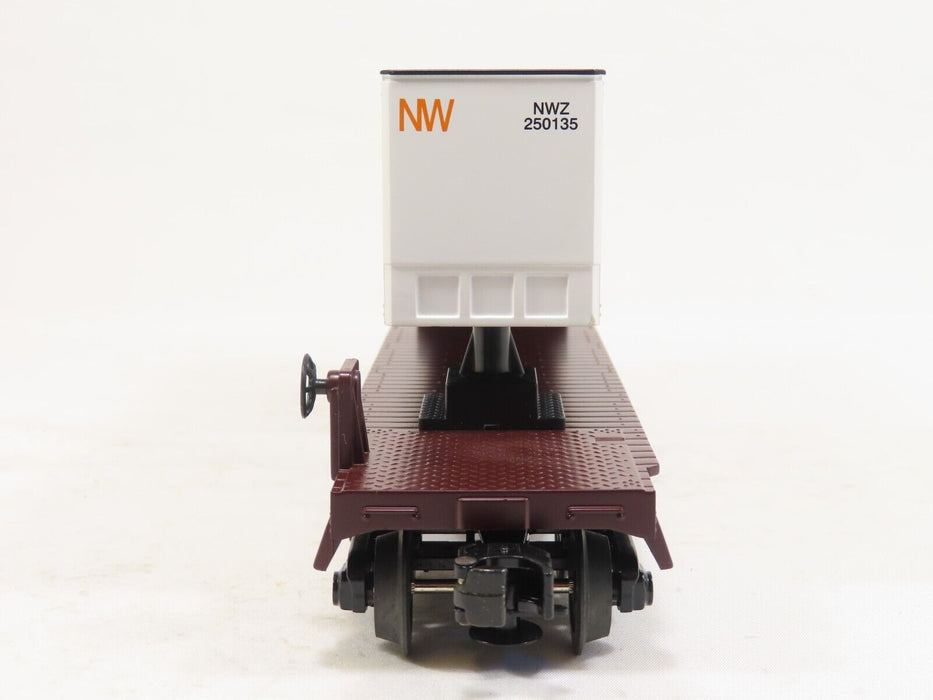 MTH 30-76024 Norfolk & Western Flat Car w/Trailer LN