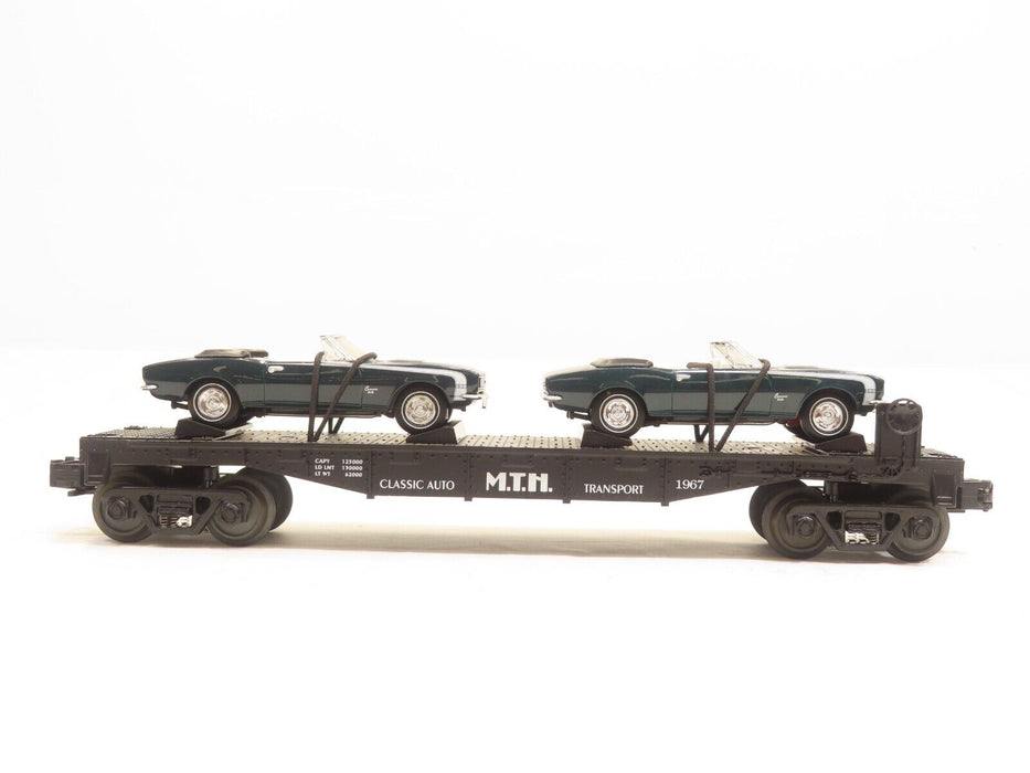 MTH 30-7670 MTH Transport Flatcar w/ERTL 67' Camaros LN