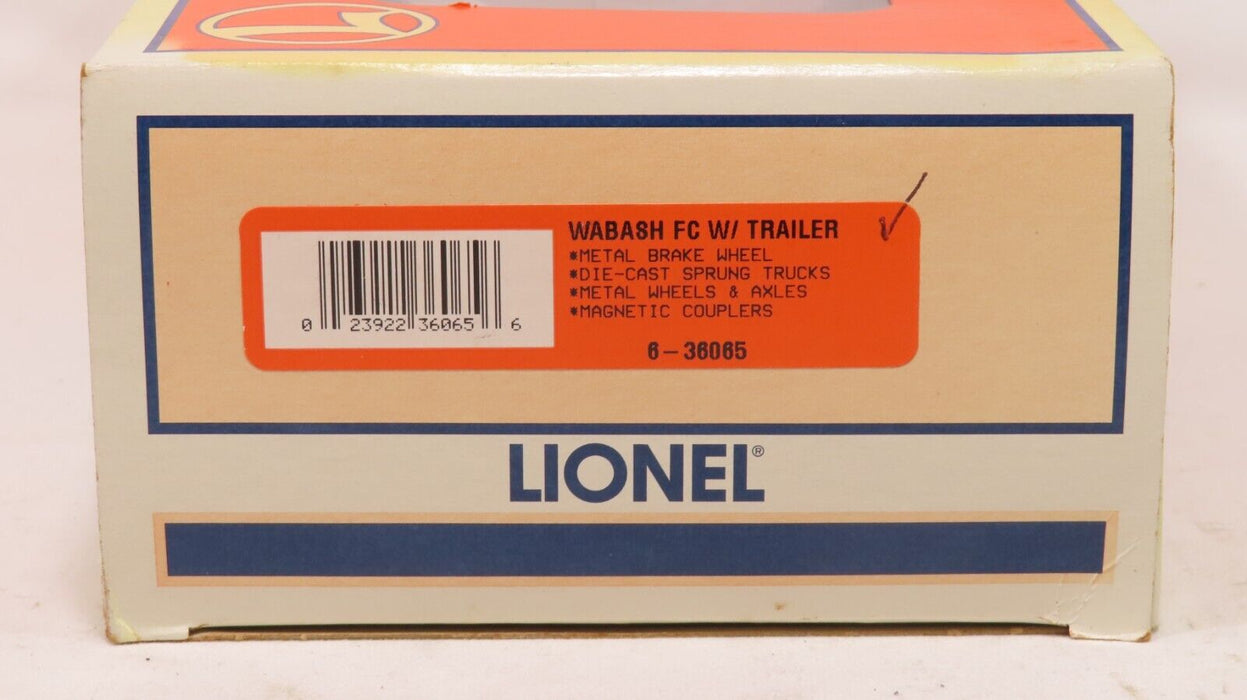 Lionel 6-36065 Wabash FC w/Trailer NIB