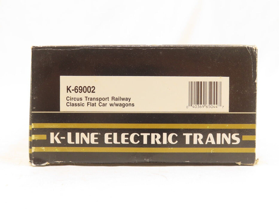 K-Line K-69002 Circus Transport Railway Classic Flat Car w/wagons LN